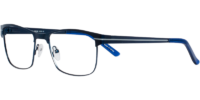 Side view of Exeter designer eyeglass frames