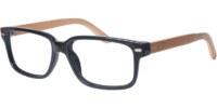 Side view of Oakwood designer eyeglass frames